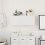 Mueble de pared de baño madera ingeniería blanco 100x25x40 cm de , Tocadores de baño - Ref: Foro24-860103, Precio: 75,32 €, D...