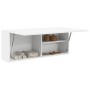 Mueble de pared de baño madera ingeniería blanco 100x25x40 cm de , Tocadores de baño - Ref: Foro24-860103, Precio: 75,32 €, D...