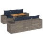 Set de sofás de jardín 7 pzas con cojines ratán sintético gris | Foro24.es | Tu tienda online para hogar, jardín y más Foro24.es