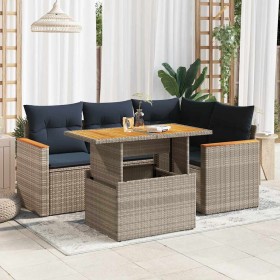 Comprar Juego de sofás jardín con cojines 5 pzas