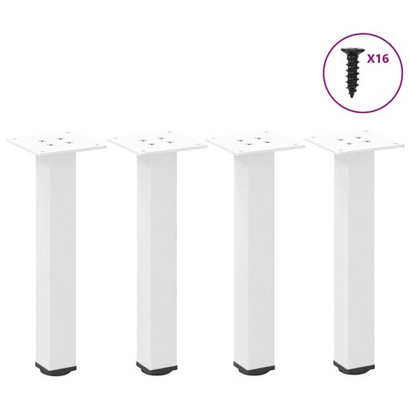 Patas para mesa de centro 4 uds acero blanco 42-44 cm | Foro24.es | Tu tienda online para hogar, jardín y más Foro24.es