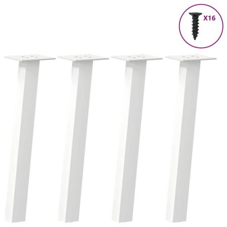 Patas para mesa de centro 4 uds acero blanco 30 cm | Foro24.es | Tu tienda online para hogar, jardín y más Foro24.es