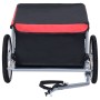 Remolque para bicicletas negro y rojo 65 kg de , Remolques para bicicletas - Ref: Foro24-92588, Precio: 141,76 €, Descuento: %