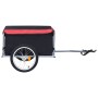 Remolque para bicicletas negro y rojo 65 kg de , Remolques para bicicletas - Ref: Foro24-92588, Precio: 141,76 €, Descuento: %