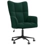 Sillón de relax de terciopelo verde oscuro en Sillones | Comprar online en Foru.es
