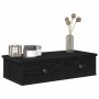 Estante de pared con cajones de madera contrachapada negro | Foro24.es | Tu tienda online para hogar, jardín y más Foro24.es