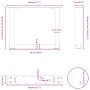 Patas de mesa de centro forma U 2uds acero blanco 40x(30-31) cm | Foro24.es | Tu tienda online para hogar, jardín y más Foro24.es