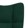 Sillón de relax de terciopelo verde oscuro en Sillones | Comprar online en Foru.es