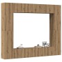 Mueble para TV de pared madera contrachapada artesanal 8 piezas de , Muebles TV - Ref: Foro24-3328954, Precio: 384,33 €, Desc...