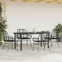 Juego de comedor jardín 5 piezas ratán sintético vidrio negro de , Conjuntos de jardín - Ref: Foro24-3334537, Precio: 356,87 ...
