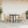 Juego de comedor jardín 5 piezas ratán sintético marrón de , Conjuntos de jardín - Ref: Foro24-3334542, Precio: 321,78 €, Des...