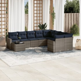 Comprar Set de sofás de jardín 10 pzas con