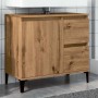 Armario lavabo baño madera ingeniería roble artisan 65x33x60 cm de , Tocadores de baño - Ref: Foro24-857124, Precio: 86,76 €,...