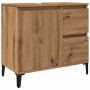 Armario lavabo baño madera ingeniería roble artisan 65x33x60 cm de , Tocadores de baño - Ref: Foro24-857124, Precio: 86,76 €,...