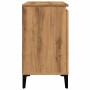 Armario lavabo baño madera ingeniería roble artisan 65x33x60 cm de , Tocadores de baño - Ref: Foro24-857124, Precio: 86,76 €,...