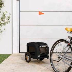 Remolque de bicicleta mascotas hierro tela Oxford negro de , Cochecitos para mascotas - Ref: Foro24-93828, Precio: 94,16 €, D...