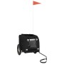 Remolque de bicicleta mascotas hierro tela Oxford negro de , Cochecitos para mascotas - Ref: Foro24-93828, Precio: 94,16 €, D...