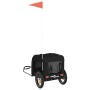 Remolque de bicicleta mascotas hierro tela Oxford negro de , Cochecitos para mascotas - Ref: Foro24-93828, Precio: 94,16 €, D...