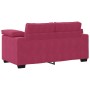 Juego de sofás con cojines 3 piezas terciopelo rojo tinto de , Sofás - Ref: Foro24-3324671, Precio: 644,23 €, Descuento: -5%%