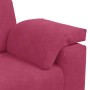 Juego de sofás con cojines 3 piezas terciopelo rojo tinto de , Sofás - Ref: Foro24-3324671, Precio: 644,23 €, Descuento: -5%%