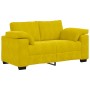 Juego de sofás con cojines 3 piezas terciopelo amarillo | Foro24.es | Tu tienda online para hogar, jardín y más Foro24.es
