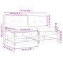 Sofás centrales con cojines 2 uds madera maciza de pino negro | Foro24.es | Tu tienda online para hogar, jardín y más Foro24.es