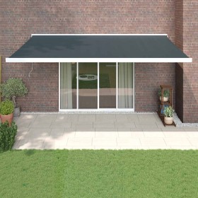 Toldo retráctil aluminio y tela gris antracita 5x3 m de , Toldos - Ref: Foro24-3154540, Precio: 659,10 €, Descuento: %