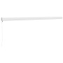 Toldo retráctil aluminio y tela amarillo y blanco 5x3 m de , Toldos - Ref: Foro24-3154535, Precio: 632,02 €, Descuento: %