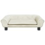Sofá para niños de terciopelo crema 70x45x26 cm de , Mobiliario para bebés y niños pequeños - Ref: Foro24-3196406, Precio: 81...