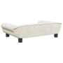 Sofá para niños de terciopelo crema 70x45x26 cm de , Mobiliario para bebés y niños pequeños - Ref: Foro24-3196406, Precio: 81...