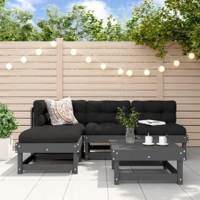 Comprar Juego de sofás de jardín 5 piezas madera