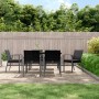 Sillas jardín cojines 6 uds ratán sintético negro 56,5x57x83 cm de , Sillas de jardín - Ref: Foro24-3187080, Precio: 443,01 €...
