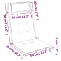 Cojines de silla con respaldo alto 4 uds tela Oxford negro de , Cojines para sillas y sofás - Ref: Foro24-361896, Precio: 86,...