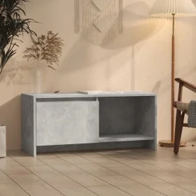Mueble para TV madera contrachapada gris hormigón 90x35x40 cm de vidaXL, Muebles TV - Ref: Foro24-809786, Precio: 51,65 €, De...