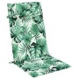Cojines silla respaldo alto 4 uds tela Oxford estampado hojas de , Cojines para sillas y sofás - Ref: Foro24-361911, Precio: ...