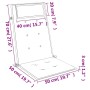 Cojines de silla con respaldo alto 4 uds tela Oxford multicolor de , Cojines para sillas y sofás - Ref: Foro24-361926, Precio...