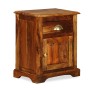Mesita de noche de madera maciza de acacia 40x30x50 cm | Foro24.es | Tu tienda online para hogar, jardín y más Foro24.es