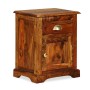 Mesita de noche de madera maciza de acacia 40x30x50 cm | Foro24.es | Tu tienda online para hogar, jardín y más Foro24.es