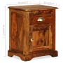 Mesita de noche de madera maciza de acacia 40x30x50 cm | Foro24.es | Tu tienda online para hogar, jardín y más Foro24.es