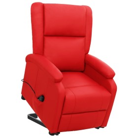 Comprar Sillón elevable cuero sintético rojo