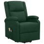 Sillón de masaje elevable tela verde oscuro de , Sillones de masaje eléctricos - Ref: Foro24-329715, Precio: 387,54 €, Descue...