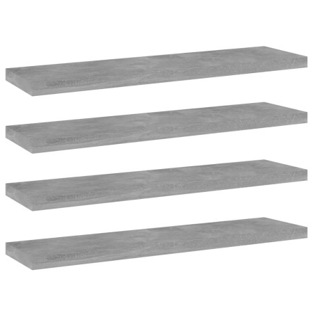 Estante estantería 4uds contrachapada gris hormigón 40x10x1,5cm de , Estanterías - Ref: Foro24-805130, Precio: 17,11 €, Descu...