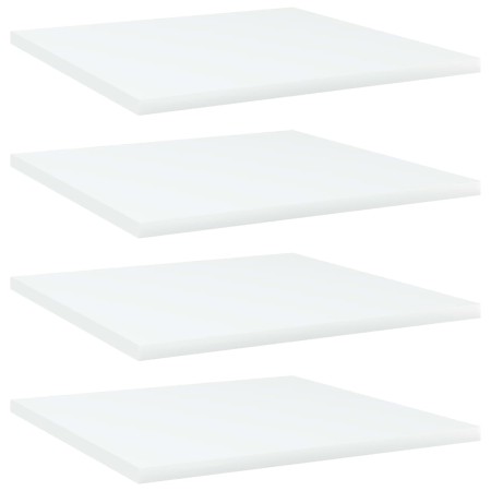 Estante estantería 4uds madera contrachapada blanco 40x40x1,5cm de , Estanterías - Ref: Foro24-805170, Precio: 30,52 €, Descu...