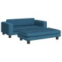 Cama para perros con extensión terciopelo azul 100x50x30 cm de , Camas para perros - Ref: Foro24-172019, Precio: 130,58 €, De...
