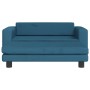 Cama para perros con extensión terciopelo azul 100x50x30 cm de , Camas para perros - Ref: Foro24-172019, Precio: 130,58 €, De...