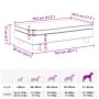 Cama para perros con extensión terciopelo azul 100x50x30 cm de , Camas para perros - Ref: Foro24-172019, Precio: 130,58 €, De...
