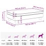 Cama de perros con extensión cuero sintético crema 100x50x30 cm de , Camas para perros - Ref: Foro24-172027, Precio: 138,96 €...
