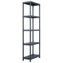 Estantería de plástico 2 unidades 125 kg 60x30x180 cm negro de , Estanterías industriales - Ref: Foro24-276257, Precio: 91,44...