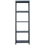 Estantería de plástico 2 unidades 125 kg 60x30x180 cm negro de , Estanterías industriales - Ref: Foro24-276257, Precio: 91,44...