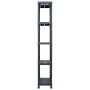 Estantería de plástico 2 unidades 125 kg 60x30x180 cm negro de , Estanterías industriales - Ref: Foro24-276257, Precio: 91,44...